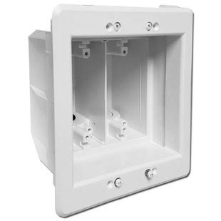 2 gang 1 1 4 deep electrical box|2 gang recessed outlet.